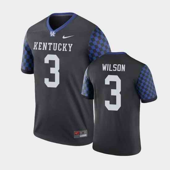 Men Kentucky Wildcats Terry Wilson Legend Black Football Performance Jersey